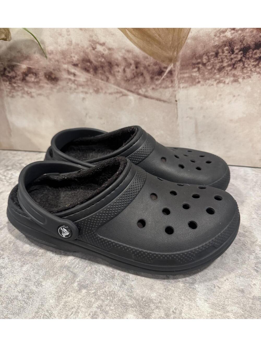 Crocs Classic Lined Clogs – Black Slip-on, Men's 7 / Women's 9 [COPY] [COPY]